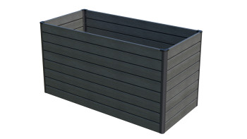 planeo BPC-Rhombus Hochbeet Rechteck - Steingrau co-ex. 150 x 70 x 79 cm