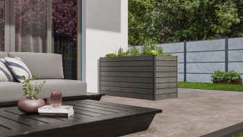 planeo BPC-Rhombus Hochbeet Rechteck - Steingrau co-ex. 150 x 70 x 79 cm