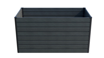 planeo BPC-Rhombus Hochbeet Rechteck - Steingrau co-ex. 150 x 70 x 79 cm