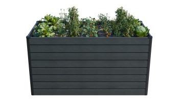 planeo BPC-Rhombus Hochbeet Rechteck - Steingrau co-ex. 150 x 70 x 79 cm