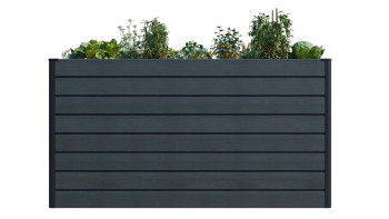 planeo BPC-Rhombus Hochbeet Rechteck - Steingrau co-ex. 150 x 70 x 79 cm