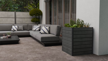 planeo BPC-Rhombus Hochbeet Cube - Steingrau co-ex. 70 x 70 x 79 cm