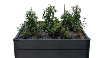 planeo BPC-Rhombus Hochbeet Cube - Steingrau co-ex. 70 x 70 x 79 cm