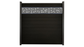 planeo Gardence Strong - BPC-Steckzaun Mesh Schwarz co-ex 180 x 180 cm