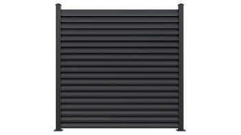 planeo Gardence Metallic Rhombus - Alu-Gartenzaun Quadratisch Anthrazit | DB703