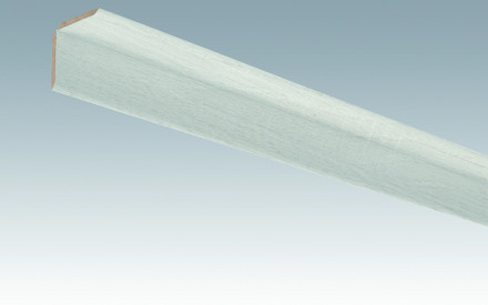 MEISTER Sockelleisten Faltenleisten Eiche weiß deckend 4069 - 2380 x 70 x 3,5 mm (200033-2380-04069)