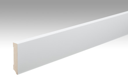 MEISTER Sockelleisten Fußleisten Uni weiß glänzend DF 324 - 2380 x 70 x 14 mm