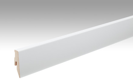 MEISTER Sockelleisten Fußleisten Uni weiß glänzend DF 324 - 2380 x 60 x 20 mm