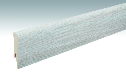 MEISTER Sockelleisten Fußleisten Eiche arcticweiß 6503 - 2380 x 80 x 16 mm