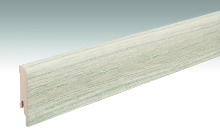 MEISTER Sockelleisten Fußleisten Esche arcticweiß 6867 - 2380 x 80 x 16 mm