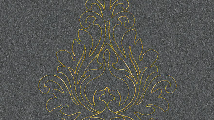 Vinyltapete Nobile Architects Paper Ornamente Grau Metallic 824
