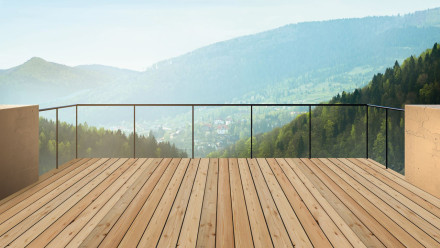 TerraWood Holzterrasse Lärche sibirisch A 28 x 142mm - beidseitig glatt