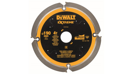 DeWalt Diamant Kreissägeblatt PCD 165mm 4 Zähne - 20mm Aufnahme
