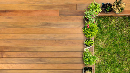 TerraWood Holzterrasse - MARFIL PRIME 21 x 145mm beidseitig glatt