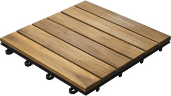 planeo Holz-Terrassenfliese Akazie 30x30 cm - 5 Stk - 0,45m²