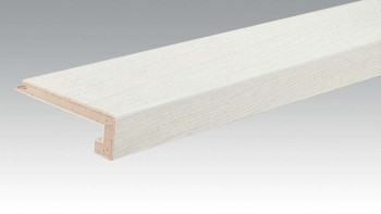 planeo Treppenkantenprofil aus Parkett U-Profil - Harmonia Oak Arctic White (PMTU-8009)