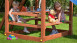 Picknicktisch Freebie 1 - 120 x 120cm mit Sitzmöglichkeit