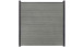 planeo Basic - PVC-Steckzaun Quadratisch Grey Ash Cut Oak 180x180 cm
