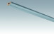 MEISTER Sockelleisten Deckenabschlussleisten Edelstahl-Metallic 4079 - 2380 x 38 x 19 mm (200031-2380-04079)