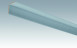 MEISTER Sockelleisten Faltenleisten Edelstahl-Metallic 4079 - 2380 x 70 x 3,5 mm (200033-2380-04079)