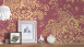 Textiltapete Metallic Silk Architects Paper Landhausstil Blumen Rot Metallic 576