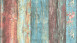 Vinyltapete Best of Wood`n Stone 2nd Edition A.S. Création Vintage Vintage Holzwand Blau Bunt 231
