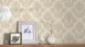 Vinyltapete beige Retro Landhaus Barock Blumen & Natur Ornamente Château 5 921