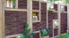 planeo TerraWood - CREATIVE-3D Sichtschutz Weidengeflechtzaun 4 Fenster 180 x 180 cm