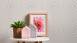 Vinyltapete rosa Modern Klassisch Uni Streifen Trendwall 852