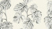 Vinyltapete schwarz Modern Klassisch Blumen & Natur Greenery 812
