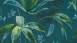 Vliestapete Jungle Chic Blumen & Natur Retro Blau 44