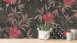 Vinyltapete Cuba Blumen & Natur Landhaus Braun 283