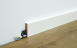 MEISTER Sockelleisten Fußleisten Uni weiß glänzend DF 324 - 2380 x 60 x 16 mm