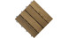 planeo Holz-Terrassenfliese Thermoesche geriffelt 30x30 cm - 6 Stk
