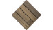 planeo Holz-Terrassenfliese Thermoesche glatt 30x30 cm - 6 Stk