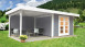 planeo Gartenhaus - Systemhaus Relax Lounge mit Seitendach und Rückwand
