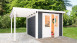 planeo Gartenhaus - Systemhaus Pulti Softline mit Seitendach 1,5m