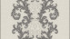 Vinyltapete Strukturtapete grau Retro Barock Landhaus Ornamente Blumen & Natur Versace 2 325