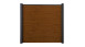 planeo Basic - PVC-Steckzaun Quadratisch Golden Oak 180 x 180 cm