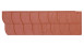 Zierer Fassadenplatte Schieferoptik SS3 Bogenschnitt - 1154 x 359 mm rot aus GFK
