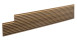 planeo WoodWall - Wave Panel Transluzent Sand - 330 x 9 cm