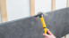 Wandverkleidung Kunststoff - planeo StrongWall XL - Grey Cement 90 x 260cm