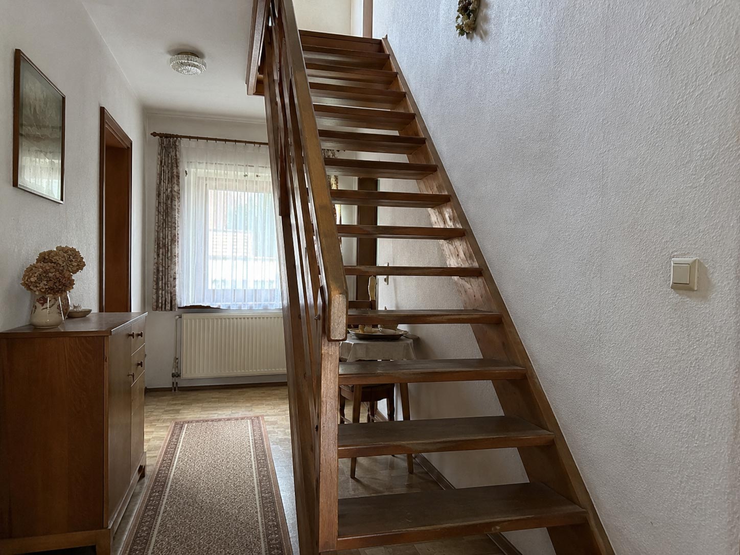 Holztreppe ohne Setzstufe
