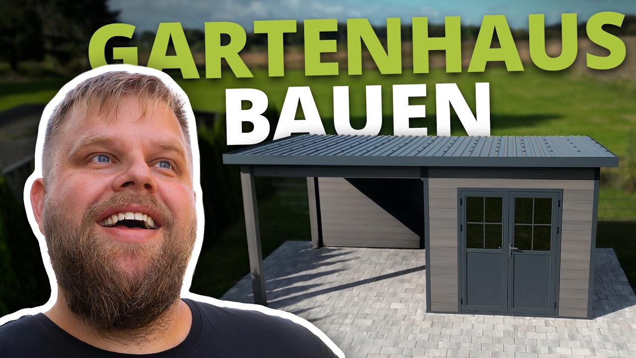 WPC Gartenhaus aufbauen - Schritt für Schritt Anleitung mit Pultdach
