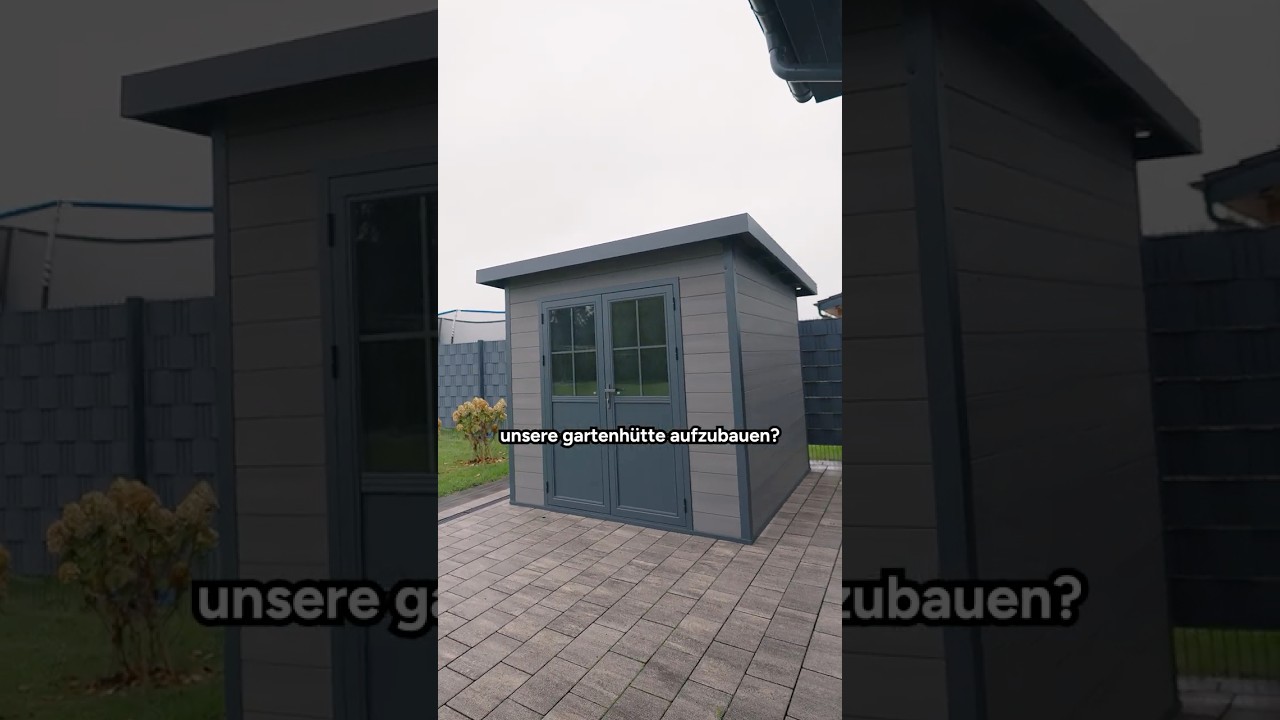 WPC-Gartenhaus aufbauen: Du brauchst nur 1 Werkzeug!